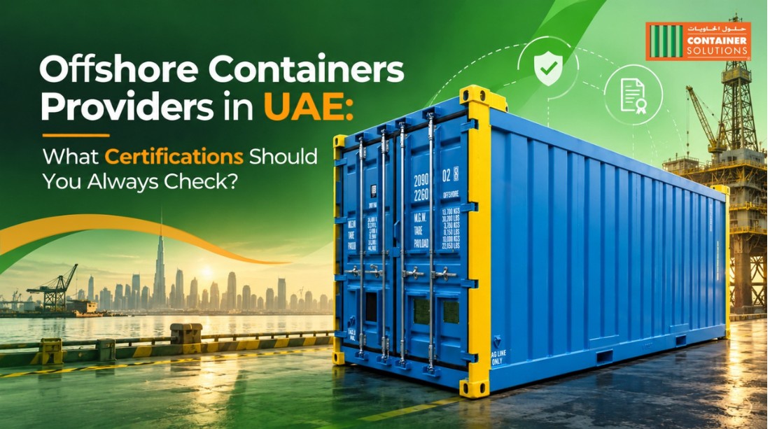 Offshore Containers Providers in UAE